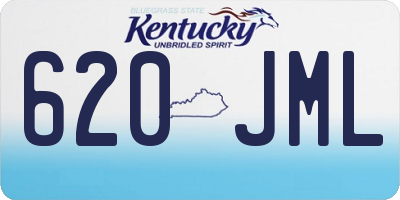 KY license plate 620JML