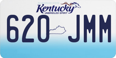 KY license plate 620JMM