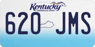 KY license plate 620JMS