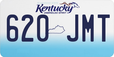 KY license plate 620JMT