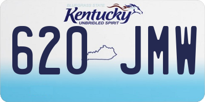 KY license plate 620JMW