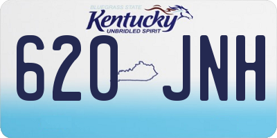 KY license plate 620JNH