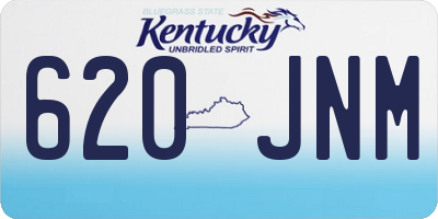 KY license plate 620JNM