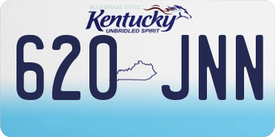 KY license plate 620JNN