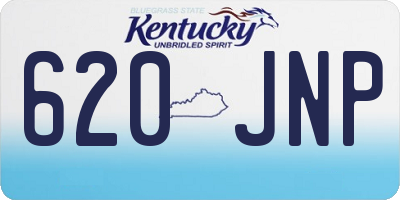 KY license plate 620JNP
