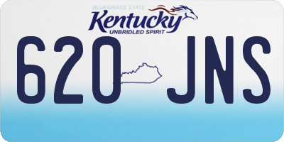 KY license plate 620JNS