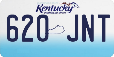 KY license plate 620JNT