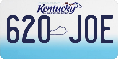 KY license plate 620JOE