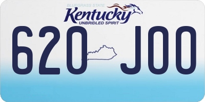 KY license plate 620JOO