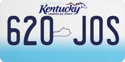 KY license plate 620JOS