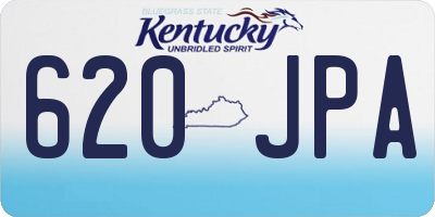 KY license plate 620JPA