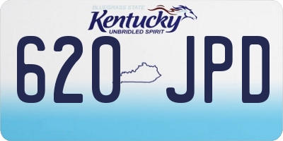 KY license plate 620JPD