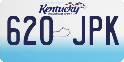 KY license plate 620JPK
