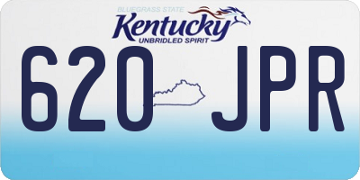 KY license plate 620JPR