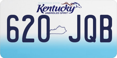 KY license plate 620JQB