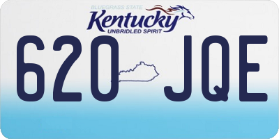 KY license plate 620JQE