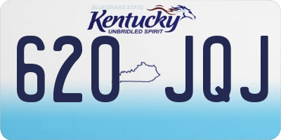 KY license plate 620JQJ
