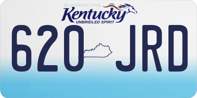 KY license plate 620JRD