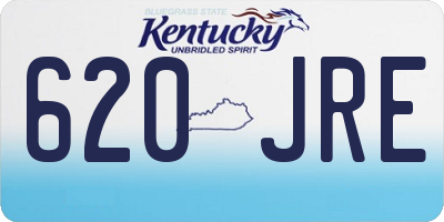 KY license plate 620JRE