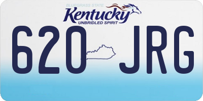 KY license plate 620JRG
