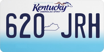 KY license plate 620JRH