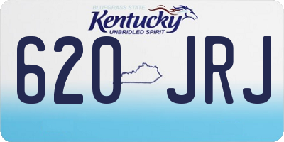KY license plate 620JRJ
