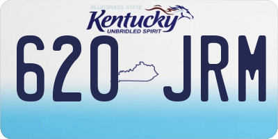 KY license plate 620JRM