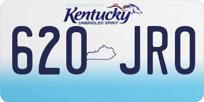 KY license plate 620JRO