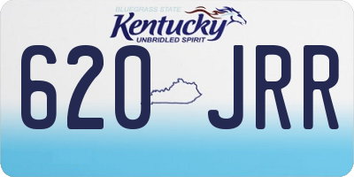 KY license plate 620JRR