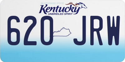 KY license plate 620JRW