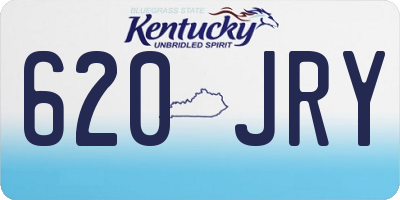 KY license plate 620JRY
