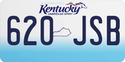 KY license plate 620JSB