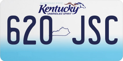 KY license plate 620JSC