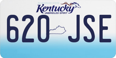 KY license plate 620JSE