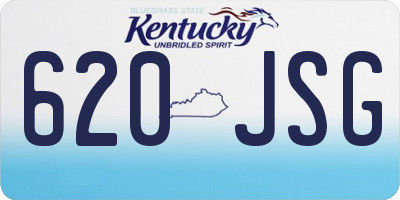 KY license plate 620JSG