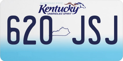 KY license plate 620JSJ