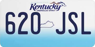 KY license plate 620JSL