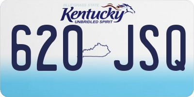 KY license plate 620JSQ