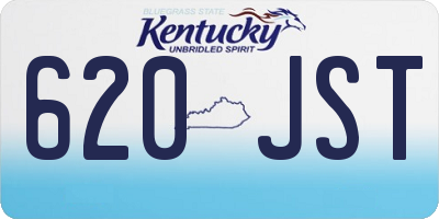 KY license plate 620JST