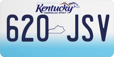 KY license plate 620JSV
