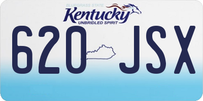 KY license plate 620JSX