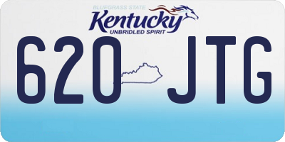 KY license plate 620JTG