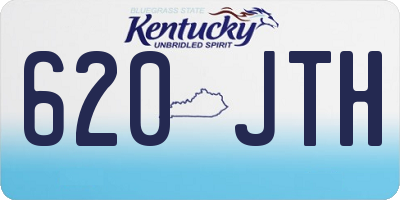 KY license plate 620JTH