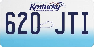 KY license plate 620JTI