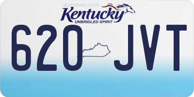 KY license plate 620JVT