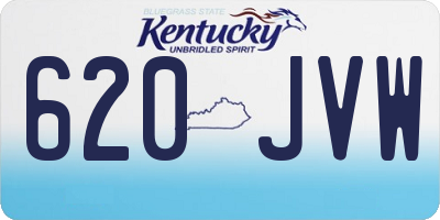 KY license plate 620JVW