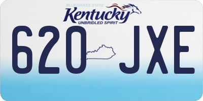 KY license plate 620JXE