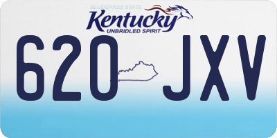 KY license plate 620JXV