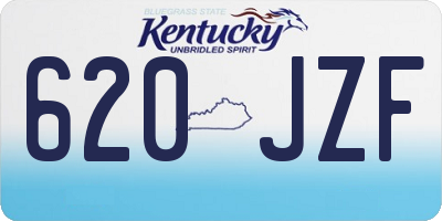 KY license plate 620JZF