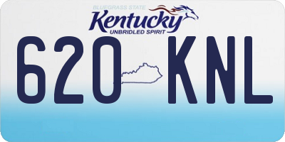 KY license plate 620KNL